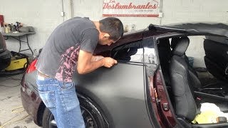 Tutorial Cómo Poner Vinil en un Automóvil Nissan 350Z [upl. by Stiruc692]