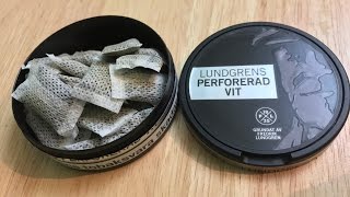 Lundgrens Perforerad Vit Snus Review in 4K [upl. by Lynda909]