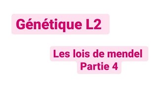 Génétique  les lois de mendel  cas du gène liée au sex [upl. by Prasad920]