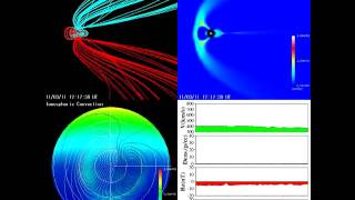 Earths Magnetosphere March 11 2011  Before amp After the 90 Earthquake of Japan [upl. by Nelda52]