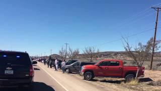 Navajo Police Officer Houston Largo Funeral Procession [upl. by Laurentium]