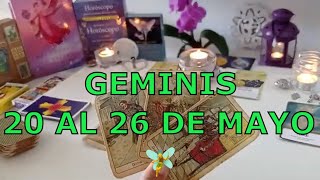 GEMINIS🧚‍♂️TE SENTIRÁS CORRESPONDIDAO EN SENTIMIENTOS🥰HOROSCOPO SEMANAL DEL 20 AL 26 DE MAYO 2024 [upl. by Fidele]