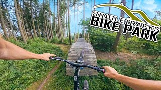 Je découvre le Single Track Bikepark et cest fou  🌱 [upl. by Yves]