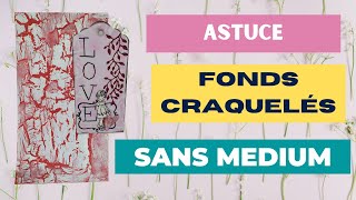 comment réaliser des craquelures sans medium à craqueler et tuto tag avec les produits Action [upl. by Calloway]