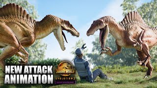 SPINORAPTOR SHOWCASE  ALL NEW Skins Animations amp MORE  Jurassic World Evolution 2 [upl. by Cozmo]