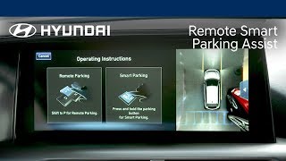 How To Use Remote Smart Parking Assist  Hyundai [upl. by Raeann]