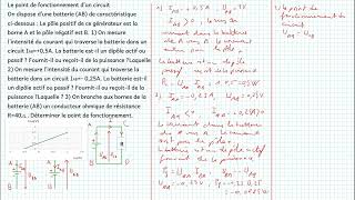 Point de fonctionnement dun circuit [upl. by Eikram850]