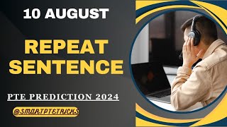 PTE Speaking Repeat Sentence August 2024  repeat sentence practice pte [upl. by Randie214]