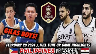 MAYABANG NA EGYPTIAN NAKAHARAP NG MGA PINOY  2024 Gilas Pilipinas vs Egypt Tune up Game Highlights [upl. by Rodina]