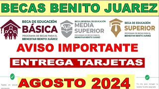 Becas Benito Juarez 2024 💳 ENTREGA TARJETAS 🚨 Revisa si tienes Cita y todo que debes de saber ANTES [upl. by Alon]