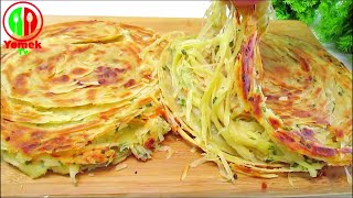 🚀KAÇ TARİF DENEDİM 😋 BU KADAR KAT KAT OLANI GÖRMEDİM 👌👌 TEL TEL AYRILAN LEZZETLİ KATMER ÇÖREK TARİFİ [upl. by Arted]