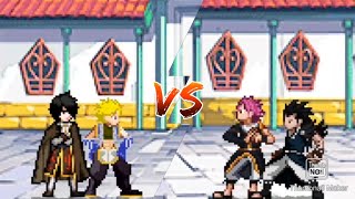 JUMP FORCE MUGEN BATTLE  NATSU AND GAJEEL VS STING AND ROGUE [upl. by Clayton351]