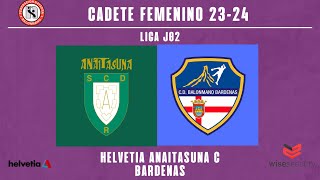 CF  LIGA  1ª FASE  J02  Helvetia Anaitasuna C vs Bardenas 20232024 [upl. by Nileve]