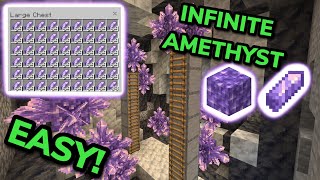 SIMPLE 121 AMETHYST FARM TUTORIAL in Minecraft Bedrock MCPEXboxPS4Nintendo SwitchPC [upl. by Pirozzo]