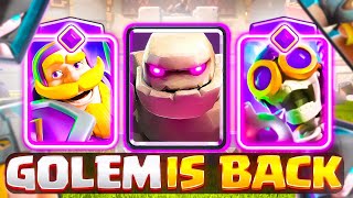 PUSH TOP LADDER WITH GOLEM NIGHTWITCH  SMASH HARD COUNTER DECKS🏆 [upl. by Gervais]