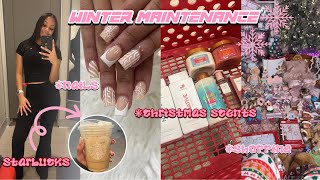 VLOGMAS WINTER MAINTENANCE VLOG✰ Christmas shopping nails hairhygiene  Ra’Mariah Alexia [upl. by Viddah705]