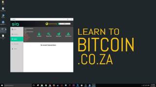 Siacoin Wallet Install Guide It takes a while to sync [upl. by Argus]