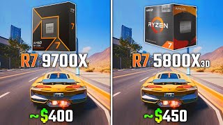 RYZEN 7 9700X vs RYZEN 7 5800X3D  Test in 6 Games [upl. by Laurentium648]