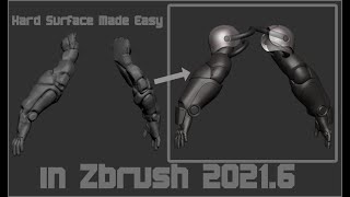 Hard Surface Armor made easy in Zbrush 2021 Zbrush [upl. by Aikel]