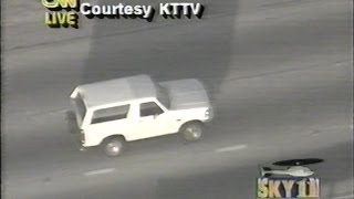 OJ Simpson on the run in 1994 Recorded LIVE Full version [upl. by Itraa]