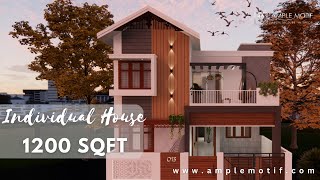 1200 sq ft house design villa 3 bhk 30x40 house south facing house ample motif international [upl. by Aikim397]