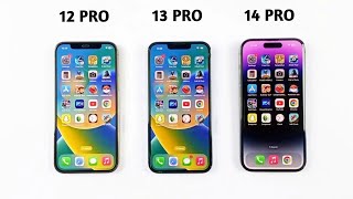 iPhone 12 Pro Vs 13 Pro Vs iPhone 14 Pro  SPEED TEST 2023 [upl. by Nnayllek682]