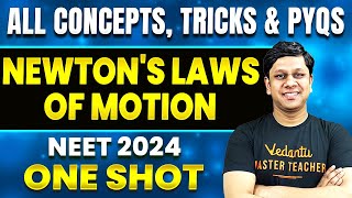 Newtons Laws of Motion In One Shot  All Concepts Tricks And PYQs  NEET 2024  Restart Series [upl. by Shalna]