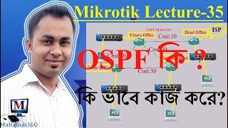 Mikrotik Lecture 35 PART1 OSPF Open Shortest Path First theory for MIkrotik [upl. by Fernandes]