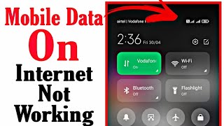 mobile data on but internet not working  how to fix mobile data not working android [upl. by Nosraep]