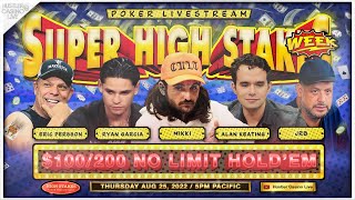 SUPER HIGH STAKES WEEK 100200400 w Mikki Alan Keating Ryan Garcia Eric Persson JRB Wesley [upl. by Arikal]