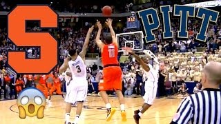 Syracuse Buzzer Beater vs Pittsburgh HD 🏀 Real Time amp Slow Motion Replay of the Tyler Ennis Shot [upl. by Isola]