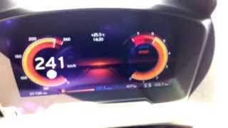 BMW i8 Speed Acceleration in Sport Mode 10  240 kmh on German Autobahn [upl. by Ahsika296]