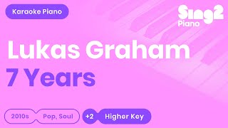 Lukas Graham  7 Years Higher Key Karaoke Piano [upl. by Komara292]