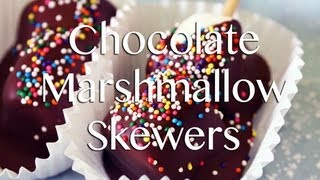 Chocolate Dipped Marshmallow Skewers [upl. by Ennahs]