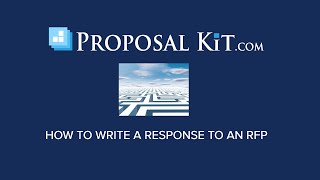 How to Write an RFP Response Government Private Sector Grant etc [upl. by Marleen56]