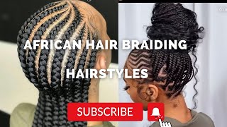 💯 2023 Cute African Hair Braiding Hairstyles For Women [upl. by Kirt]