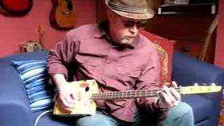 Delta blues improvisation on cigar box guitar [upl. by Ailana198]