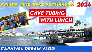 Carnival Dream Vlog Belize Cave Tubing Excursion with Lunch Full Length Cave Tubing Tour Video [upl. by Rainwater]