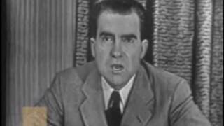 Richard Nixon  quotCheckersquot Speech Part 1 [upl. by Esor]