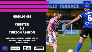 Highlights  Chester 22 Curzon Ashton  Vanarama National League North [upl. by Carmencita]