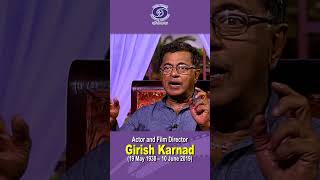 Girish Karnad  Actor  Director  Kannada Writer [upl. by Adelbert]