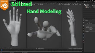 How I model a Hand in Blender  FREE DOWNLOAD [upl. by Sell]