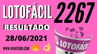 🍀 Resultado Lotofácil 2267 [upl. by Anewor]