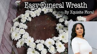 Making a Sympathy Wreath  Seaside Florist [upl. by Eilrak358]