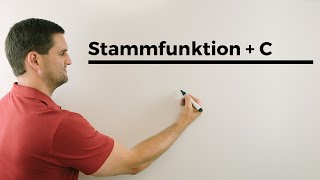 Stammfunktion  C Bestand aus einer Änderungsrate ermitteln  Mathe by Daniel Jung [upl. by Marget118]