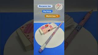 How to make sharpener and eraser box Using Match box viralshort youtubeshorts craft kidscraft [upl. by Vitkun582]