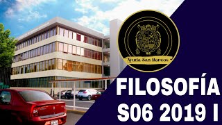 FILOSOFÍA SEMANA 6 PRE SAN MARCOS 2019 I 📚🖥️ [upl. by Padraic]