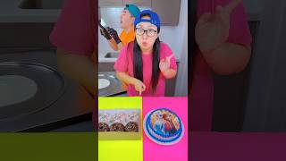 Frozen cake VS Egg ice cream challenge🍨 funny shorts by Ethan funny family [upl. by Leibrag]