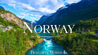 Norway 4K • Scenic Relaxation Film with Peaceful Calming Music and Nature Video Ultra HD [upl. by Reiter38]