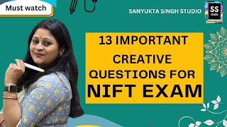 13 Important Questions Explained with Solution For NIFT Entrance Exam [upl. by Cyler]